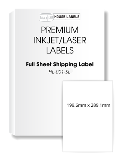 Picture of HouseLabels’ brand – 1 Label per Sheet