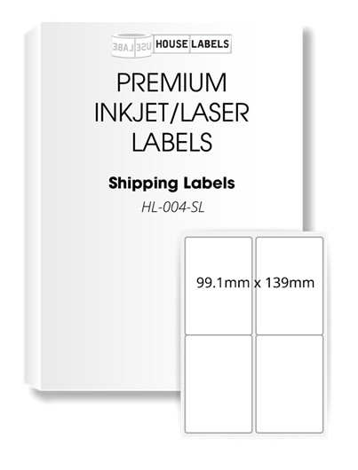 Picture of HouseLabels’ brand – 4 Labels per Sheet